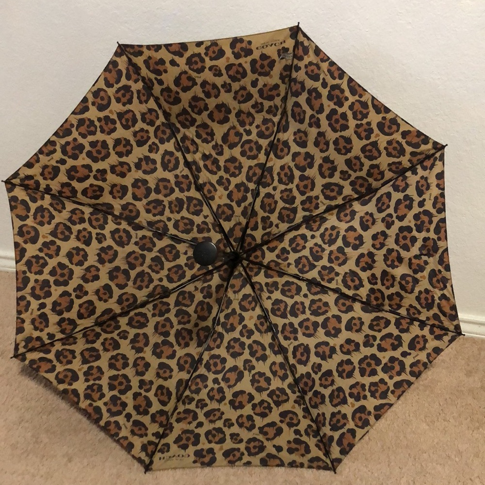 Coach Retractable Umbrella Parapluie Pliant - Picture 8 of 10